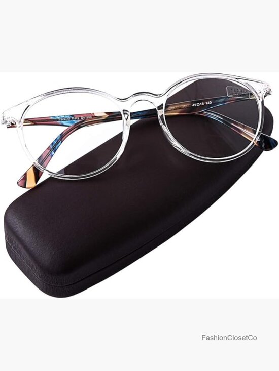 Stylish TR90+Acetate Frame Reading Glasses with Case
